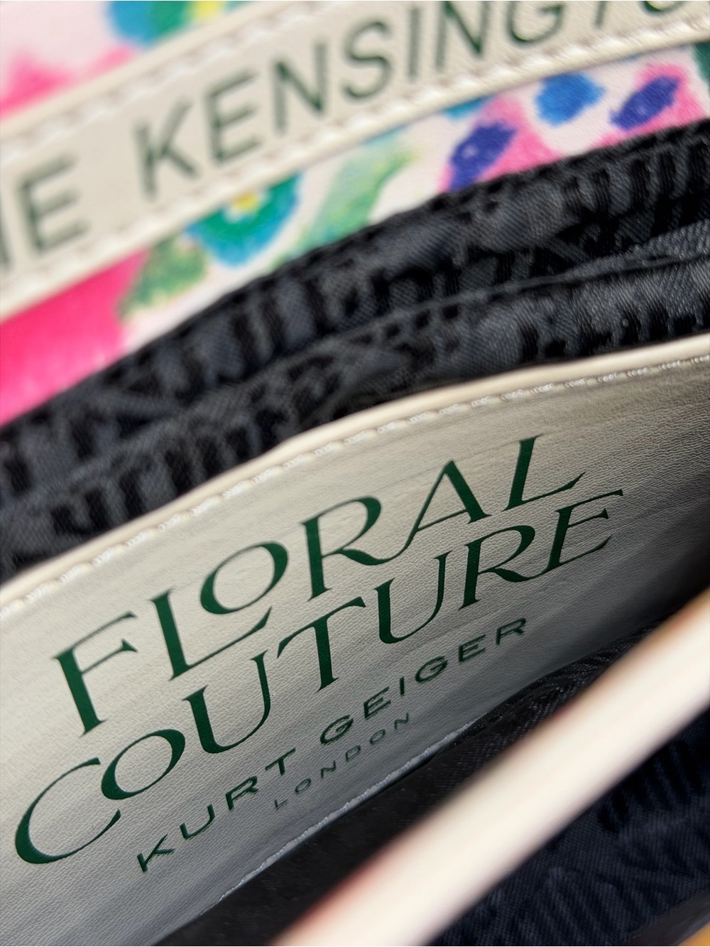 🆕 KURT GEIGER LONDON 🧿 NWOT Floral Couture Kensington Bag, Bright Floral Print - Picture 13 of 16